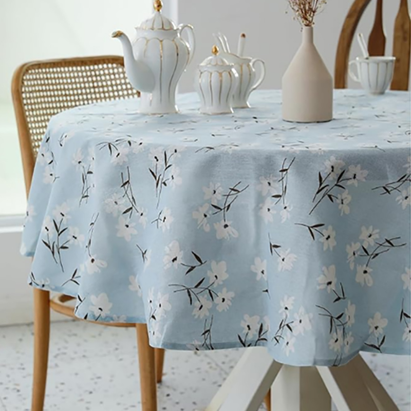 Customized Tassel Openwork Wrinkle Resistant Washable Table Cloths
