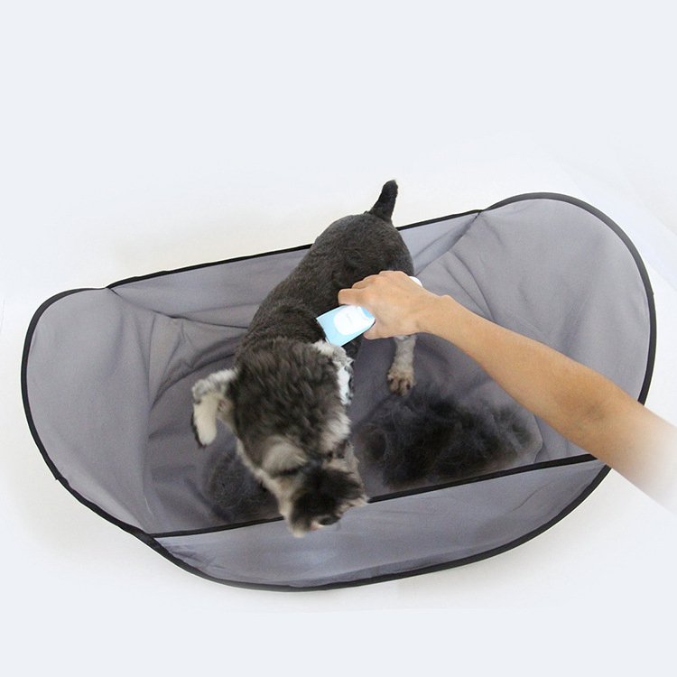 Pet Shearing Bib Pet Folding Non-Stick Pet Grooming Tent Dog Hair Catcher Cat Hair Cutting Tray