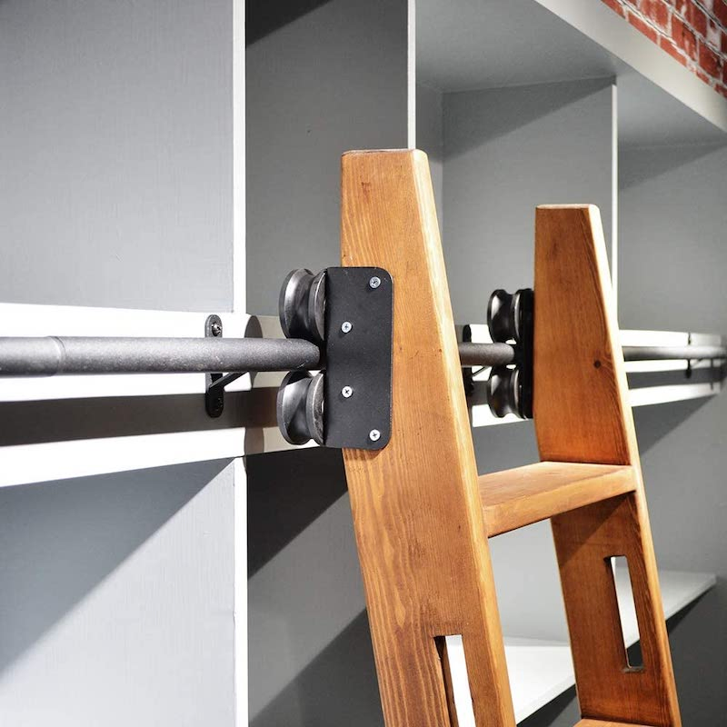 Steel Wheels Kitchen Furniture Accessories Library Roller Barn Door Hanger