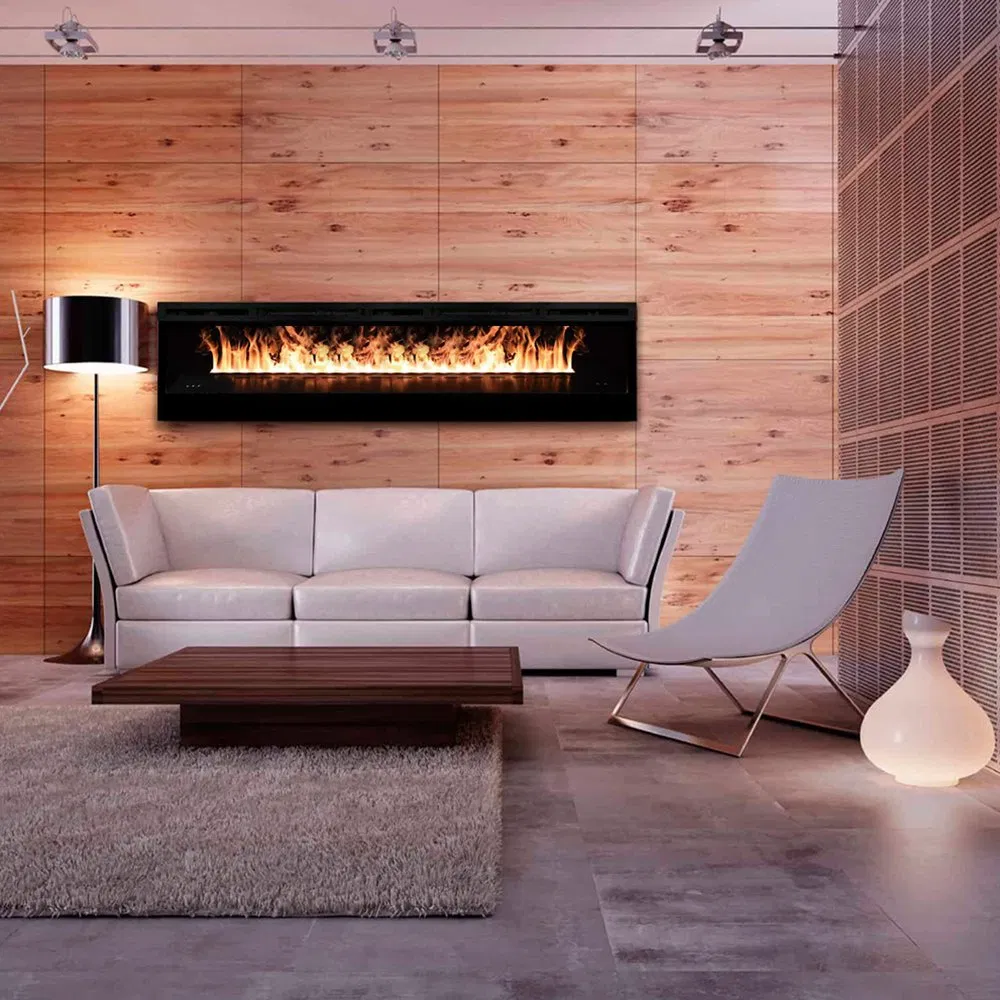 Factory Custom Made 3D Mist LED Atomization Flame 232cm Electric Water Steam Fireplaces