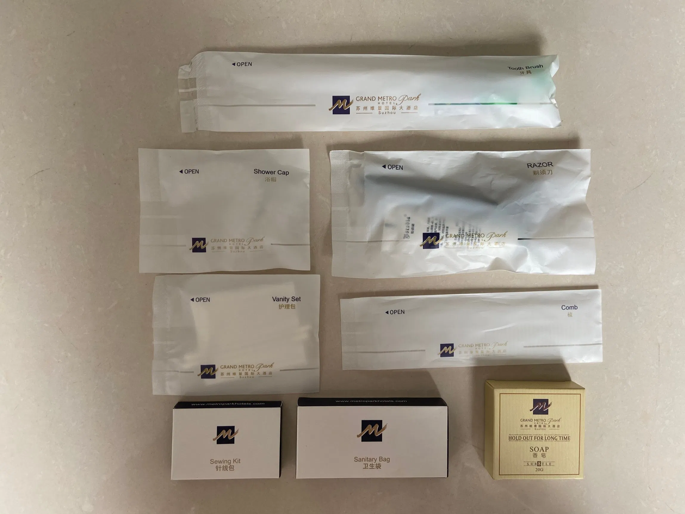 Luxury Holiday Inn Supplies Disposable Amenities Hotel for Bathroom
