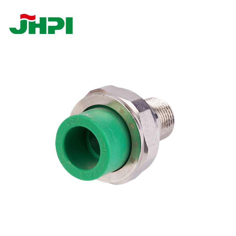 Custom Green 20mm-75mm PPR Copper Water Pipe Fittings Union for Water Pipes
