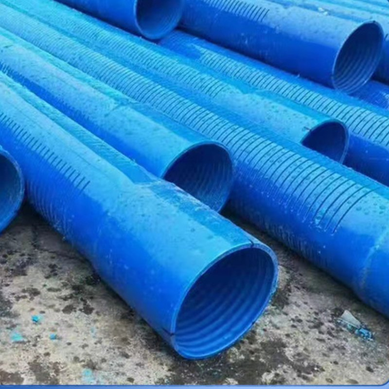 Good Quality UPVC Deep Wall Drilling Pipe 4.5 Inch Blue Color with Bend ASTM PVC Well Casing Pipe