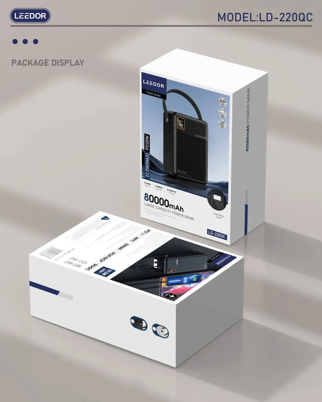 Magnetic Capacity 80000mAh /296wh Wireless Charger Power Bank for I Phone