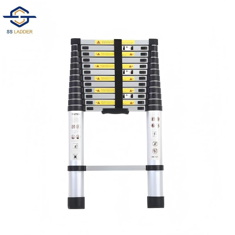 Thickened Aluminum Alloy Single-Sided Ladder Household Folding Ladder Portable Multi Functional Telescopic Ladder