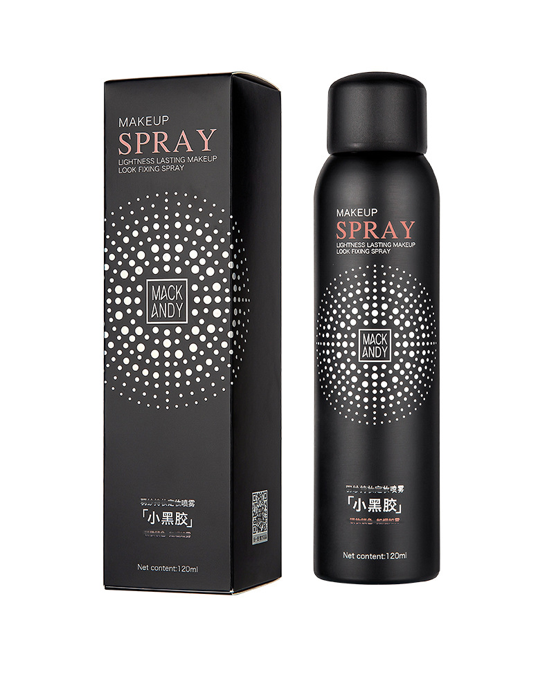 Small Black Glue Long-Lasting Makeup Setting Spray Moisturizing Spray