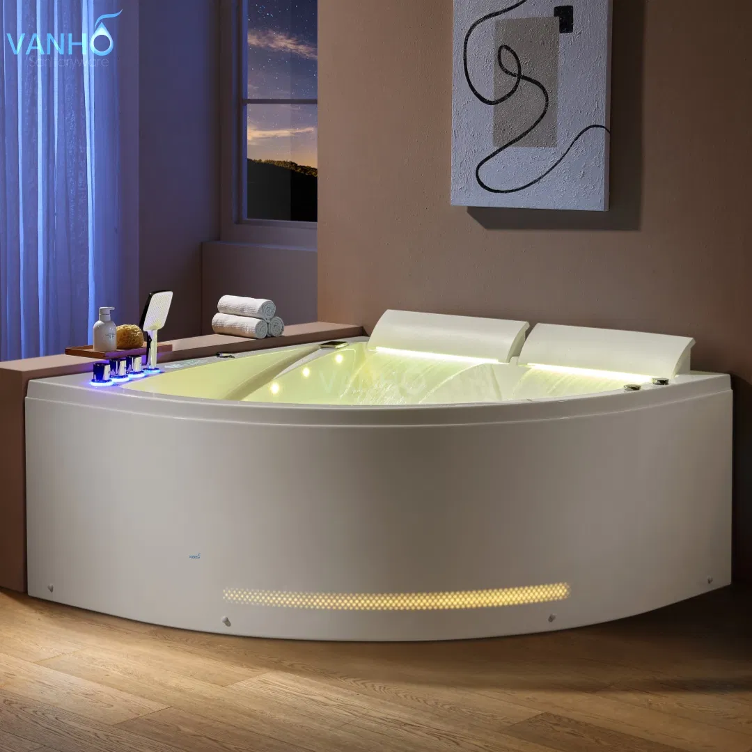 Угловая акриловая ванна на 2 персоны с гидромассажем