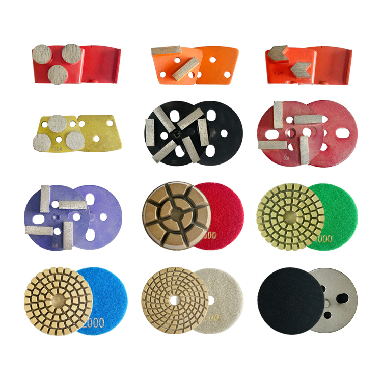 Factory Price 4 Inch Diamond Polishing Pads Resin Grinding Discs Concrete Flexible Diamond Polishing Pads for Engineered Stone Granite Marble