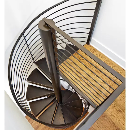 Elegant Decorative Spiral Staircase with Stainless Steel Handrail