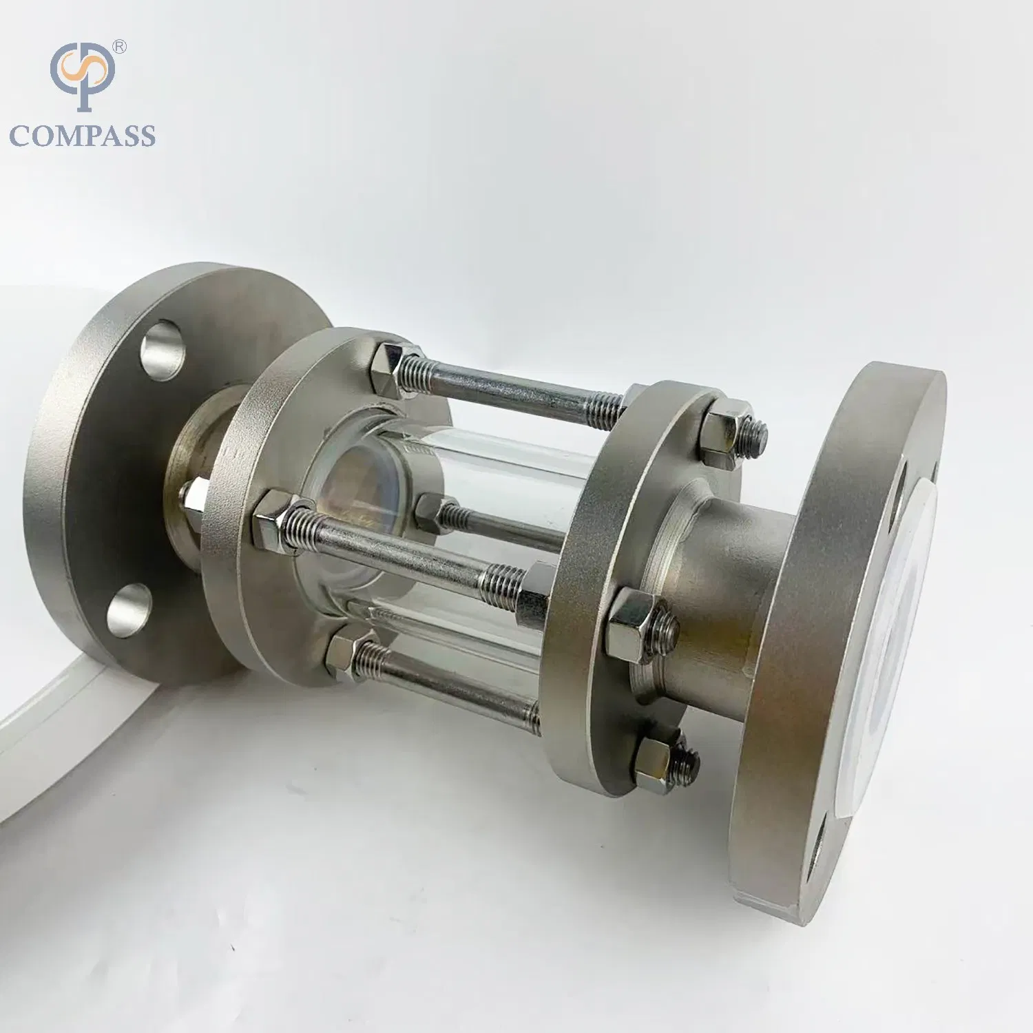 Sanitary Stainless Steel Flanged Ends Sight Glass with Lined PTFE