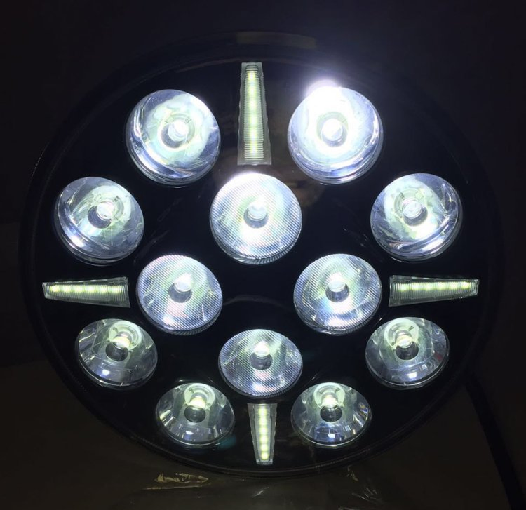 9-дюймовая круглая светодиодная фара 120 Вт 9600 лм для внедорожника