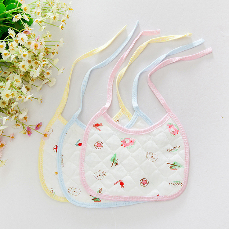 Cotton Printed Baby Independent Package Saliva Towel Cotton Bib