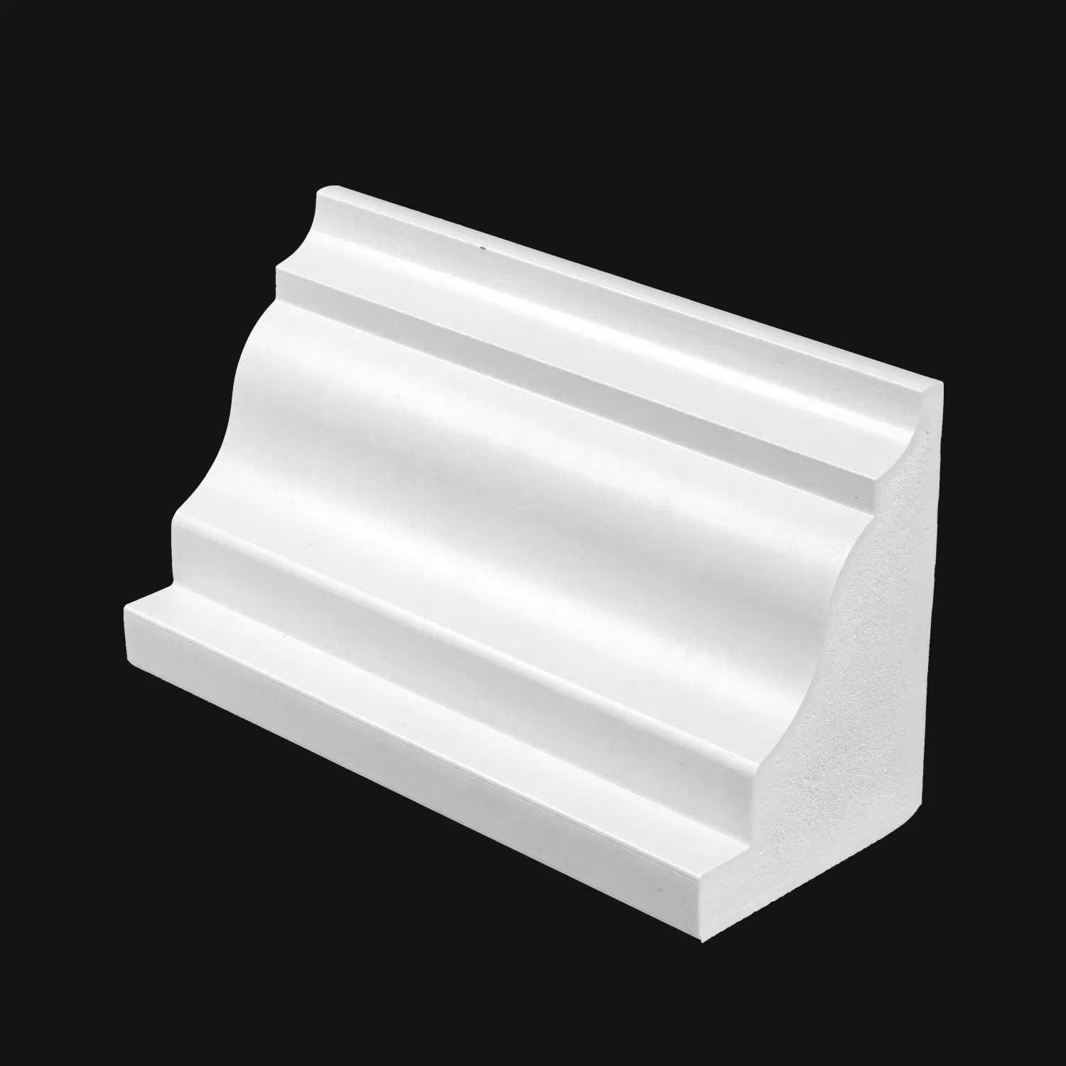 Fire Retardant Building Material PVC Crown Moulding PVC Rams Crown