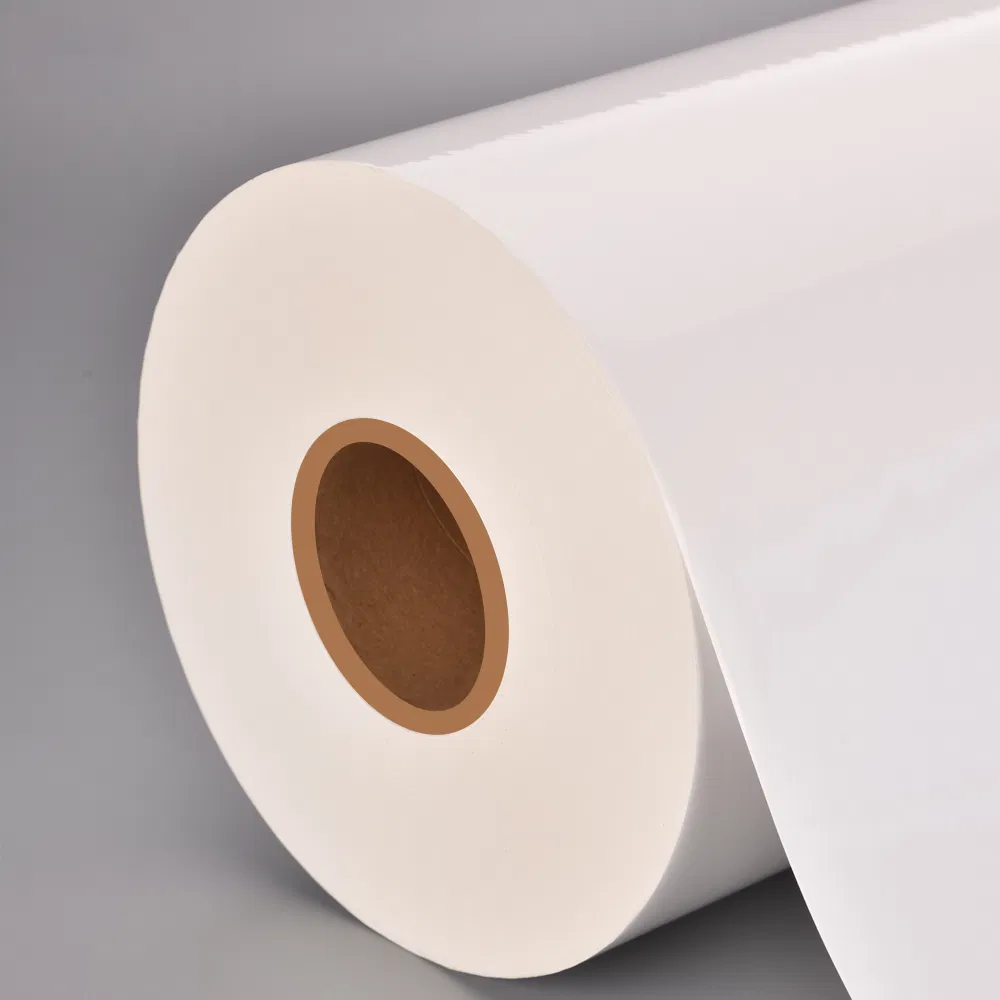 Glossy White BOPP Film for UV Inkjet Bottle Wrap Vinyl