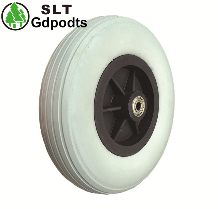 7 Inch PU Wheel Caster Wheels PP Rim for Wheelchair Wheel