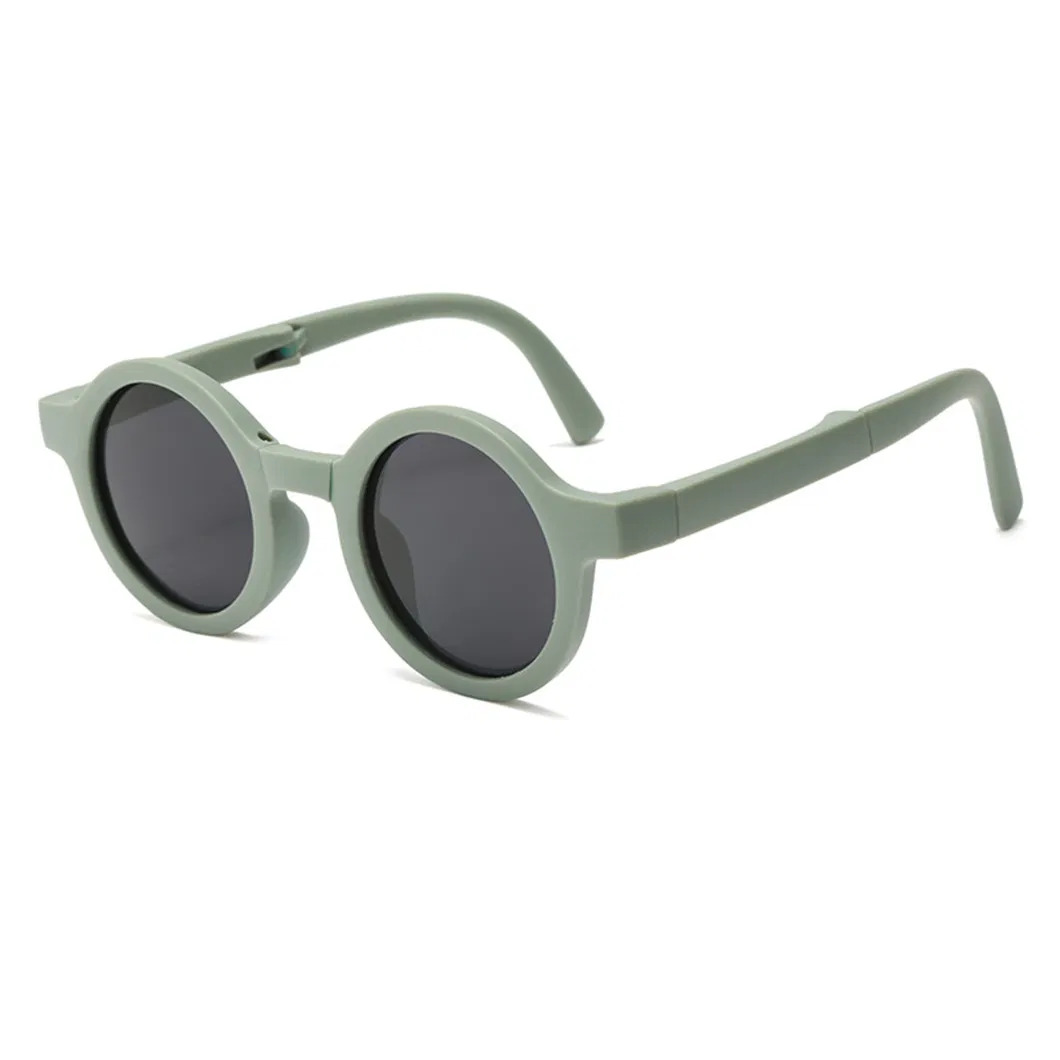 Fashion Summer Round Portable Folding Sun Glasses UV 400 Shades Kids Children Girls Boy Sunglasses