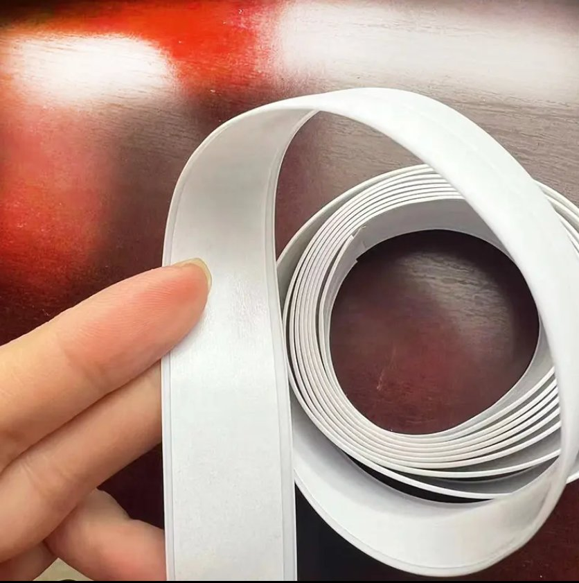 Waterproof PVC Caulk Strip, Mold-Resistant Self-Adhesive Sealing Tape, White, for Bathtub, Kitchen