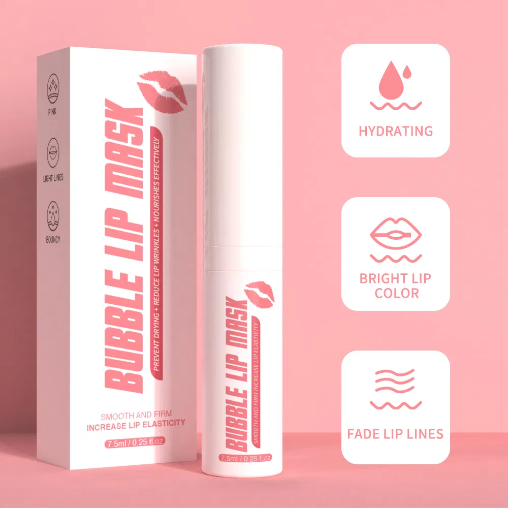 Gentle Bubble Lip Scrub Moisturizing Scrubs Exfoliator Bubble Lip Mask Day and Night Use for Lip