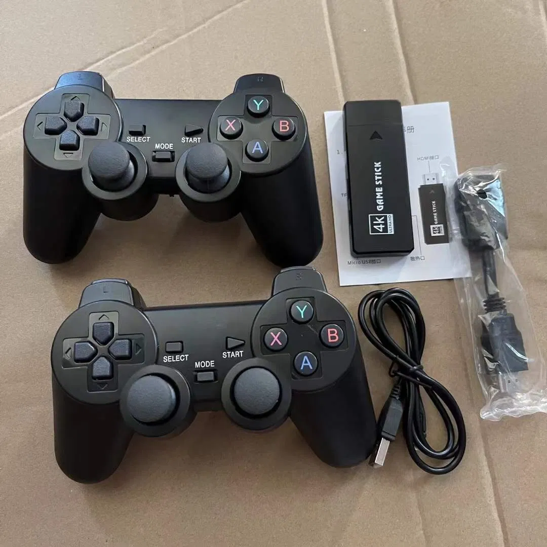 Игровая консоль M8 PRO 4K с 64GB игр и 2 контроллерами