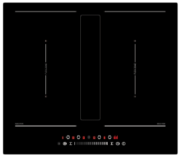 4-in-1 Technology Built-in Ceramic Glass Induction Hob with CE/CB/EMC