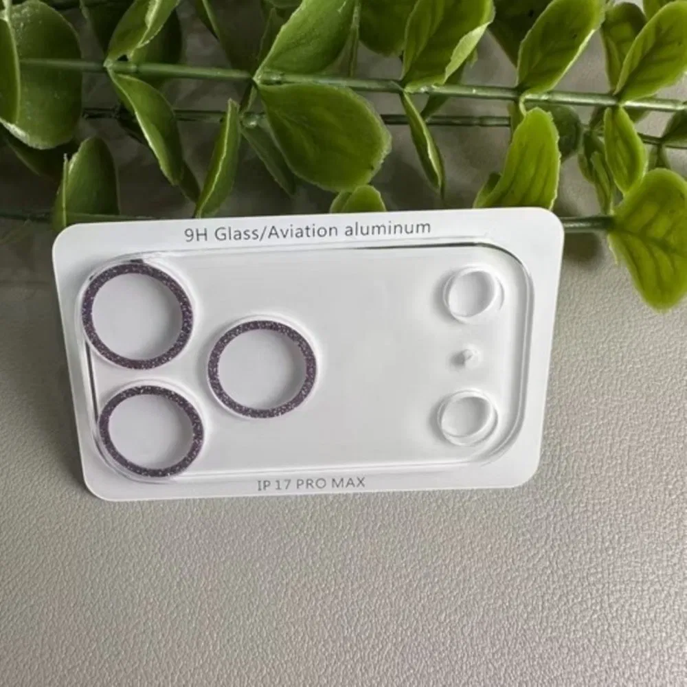 2025 New Lens Film for iPhone17 /PRO/Promax Stardust Glitter Clear Lens Film Camera Protective Film