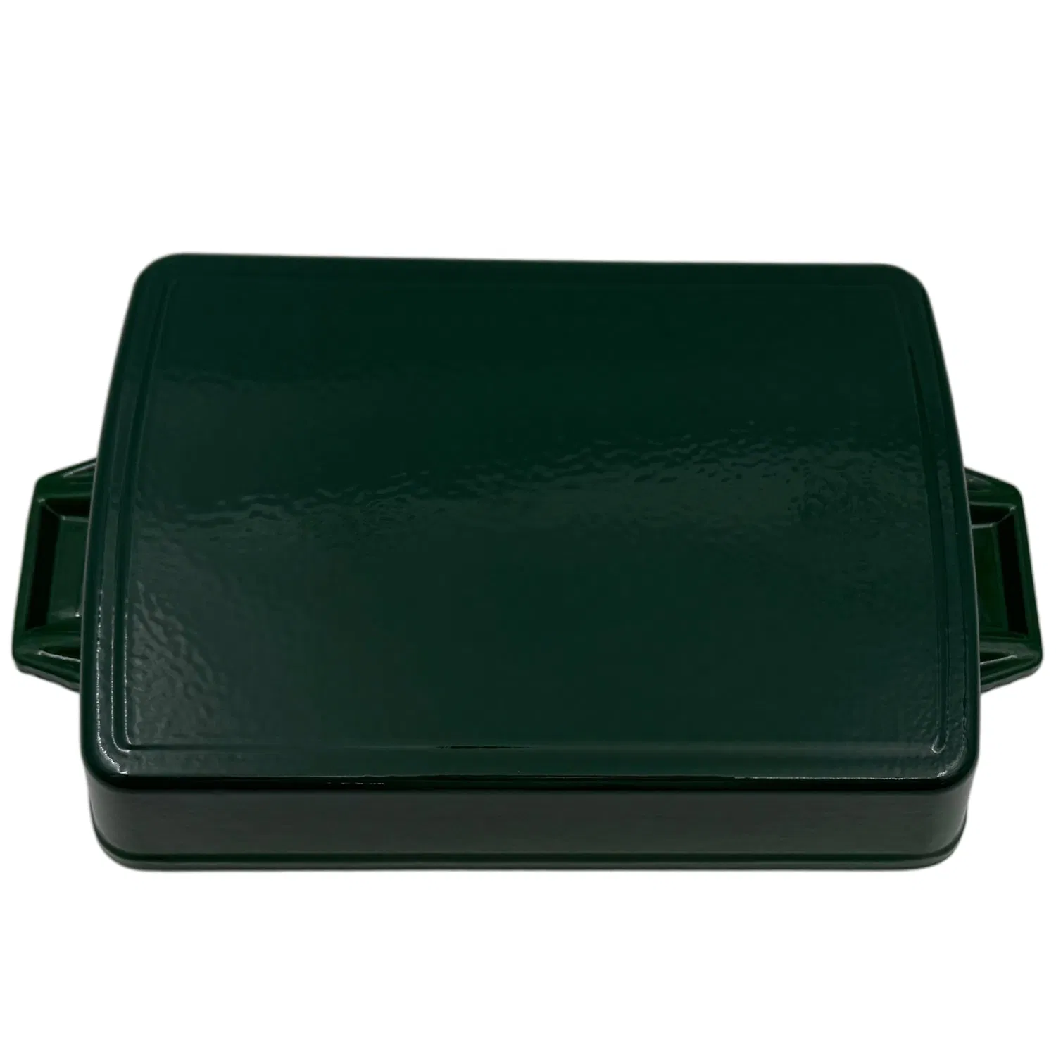 Чугунная эмалированная форма для запекания прямоугольная