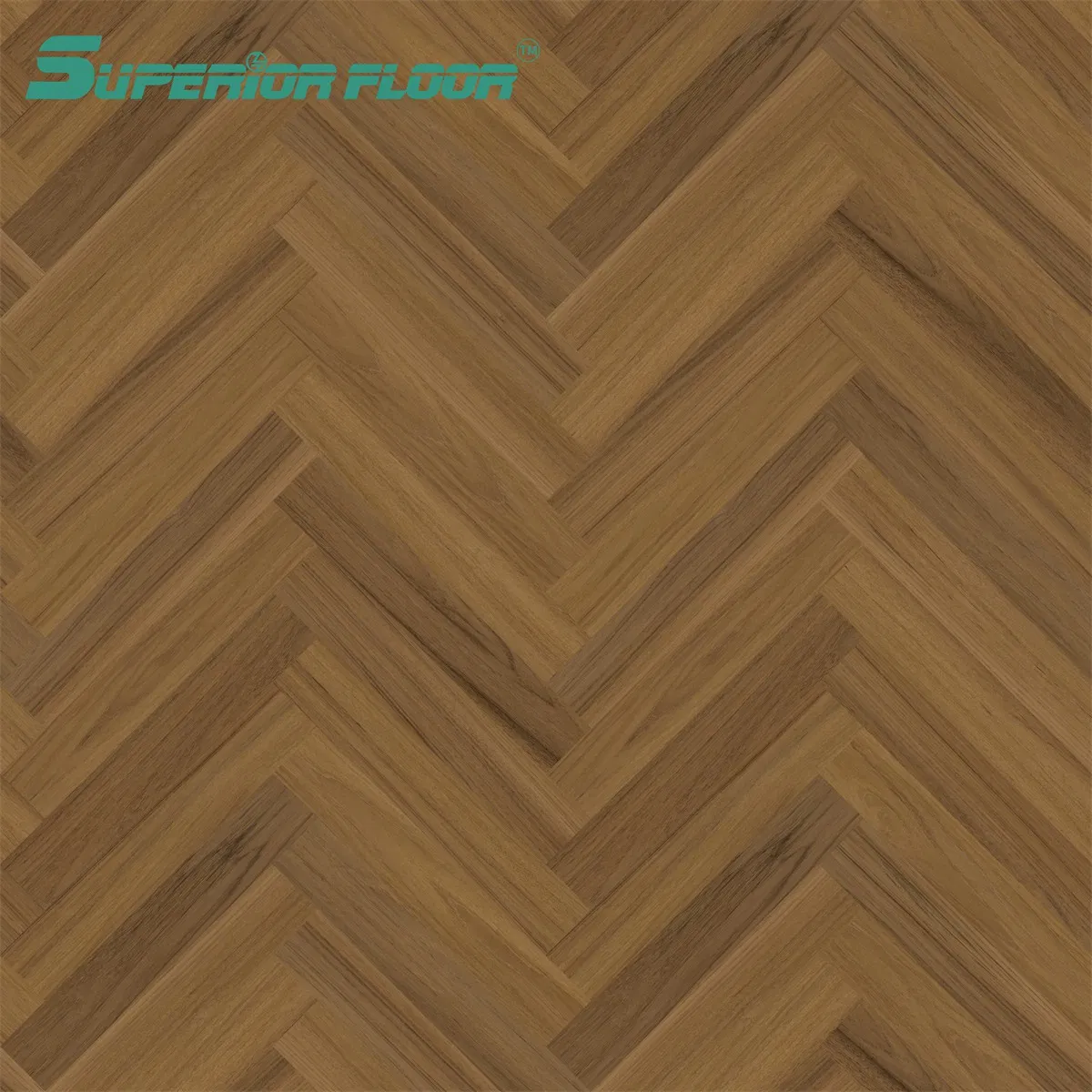 Easy & Quick Installation Lvt PVC Vinyl Herringbone Parquet Floor for Bedroom, Kitchen, Basements