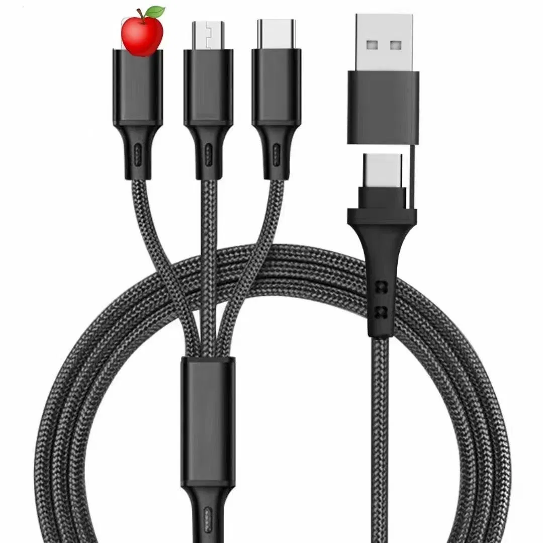 Универсальный кабель USB Type-C 1.2м, 5-в-1, нейлон
