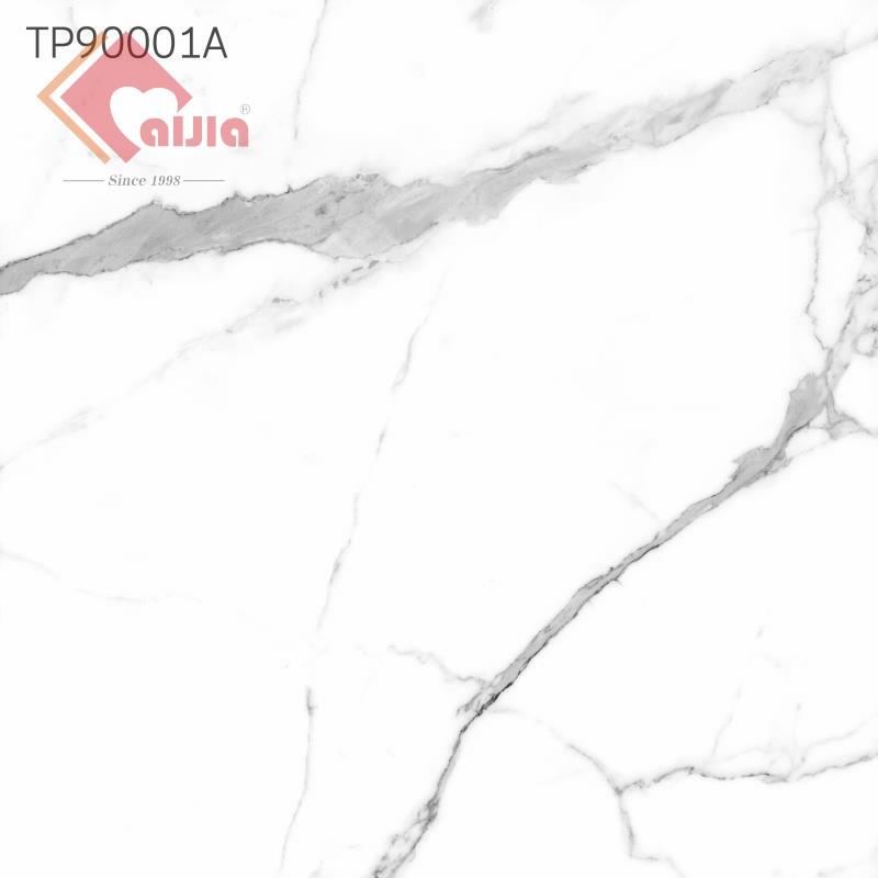 900X900mm Marble Polished Glazed Porcelain Tile of Carrara White in Size