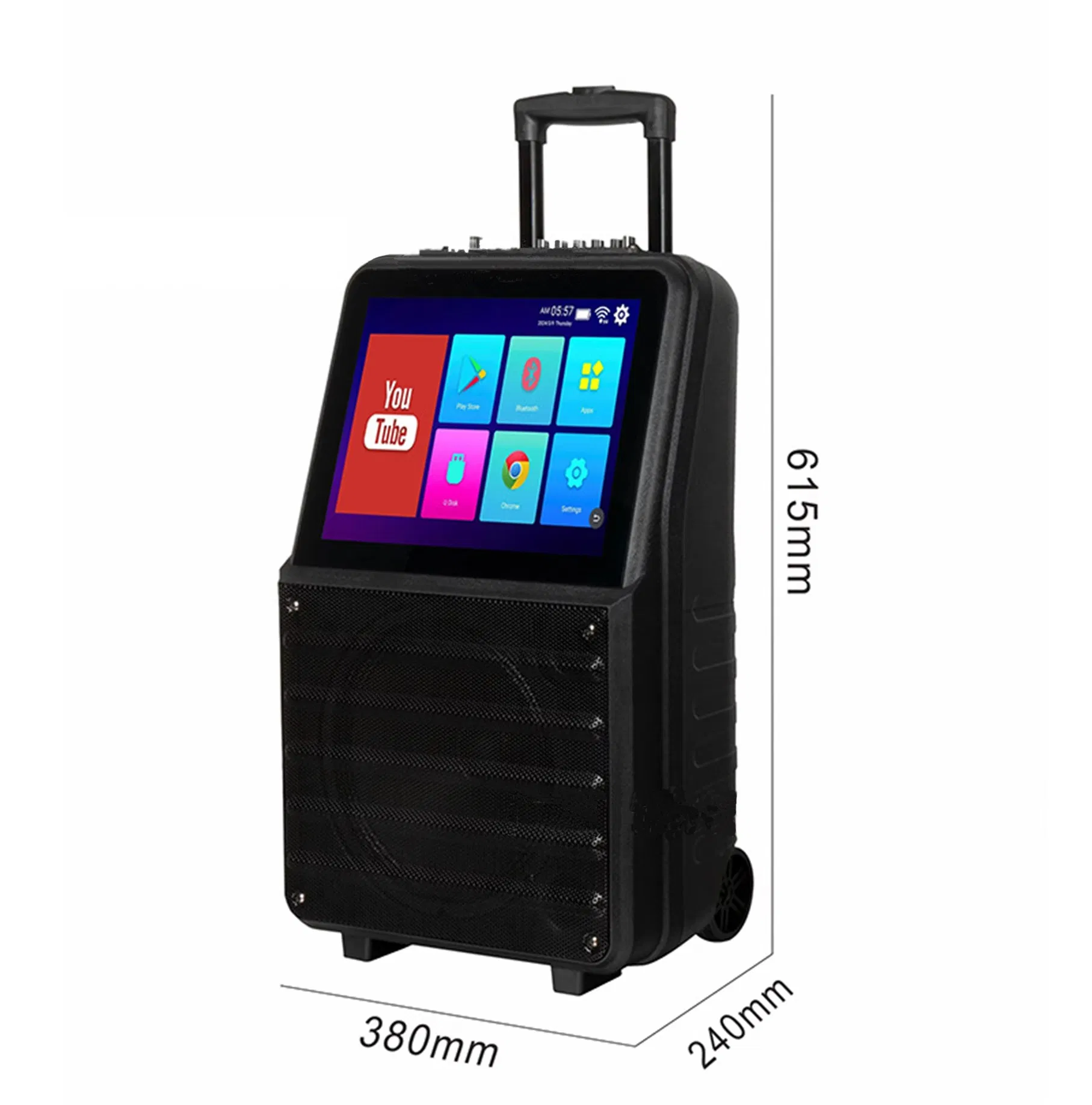 Портативная караоке-система с сенсорным экраном и Android