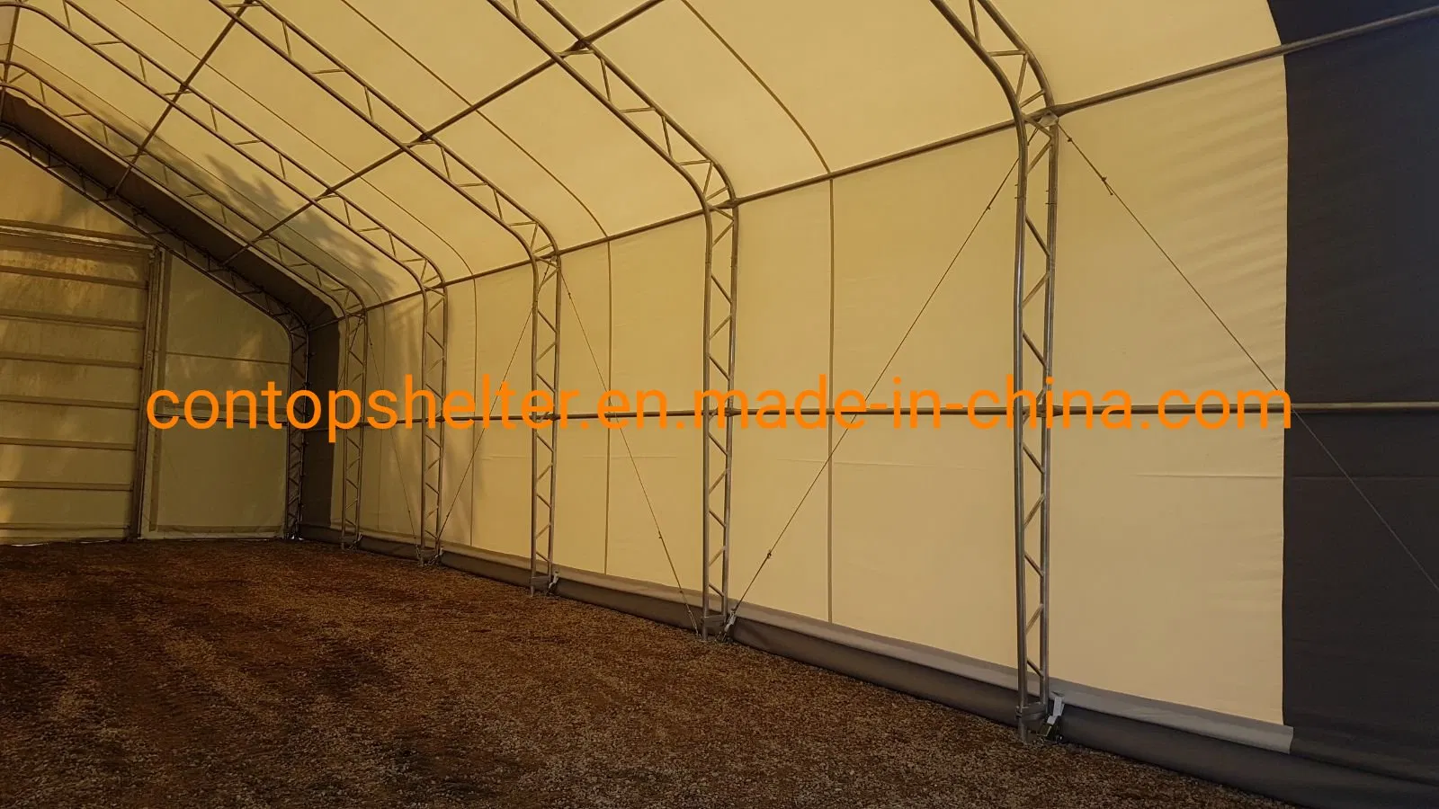 Industrial Heavy Duty Steel Structure PVC Tent Storage Hall Garage Canopy