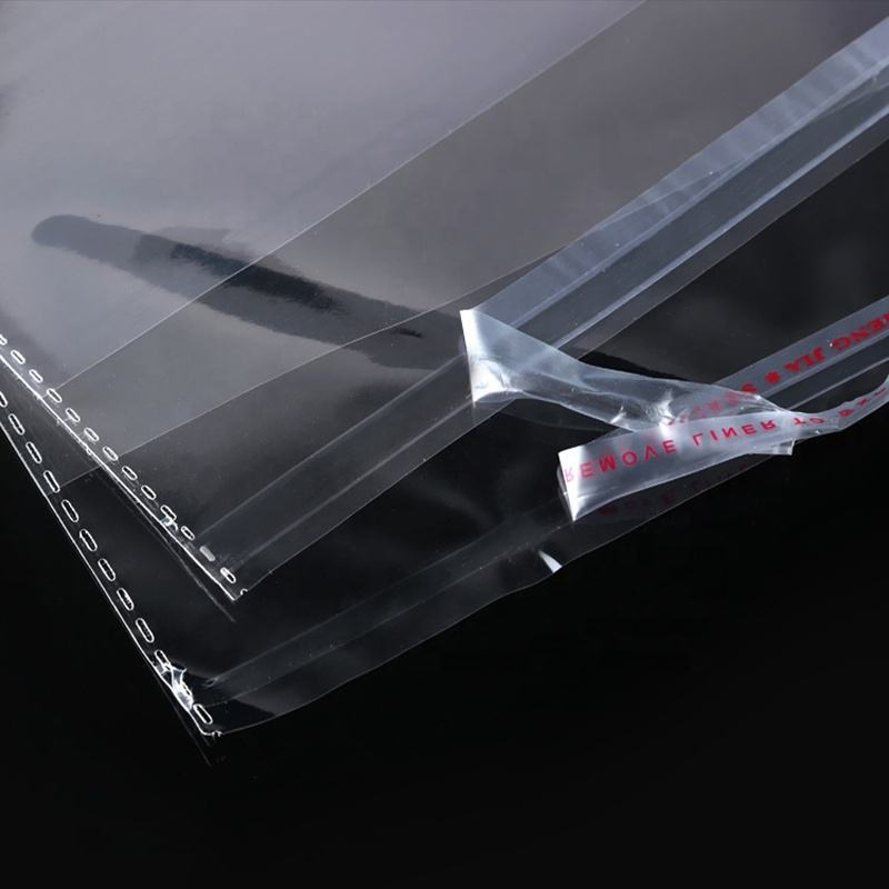 Factory Supplier Custom Transparent Packaging Candy Plastic Bag with Adhesive Tape