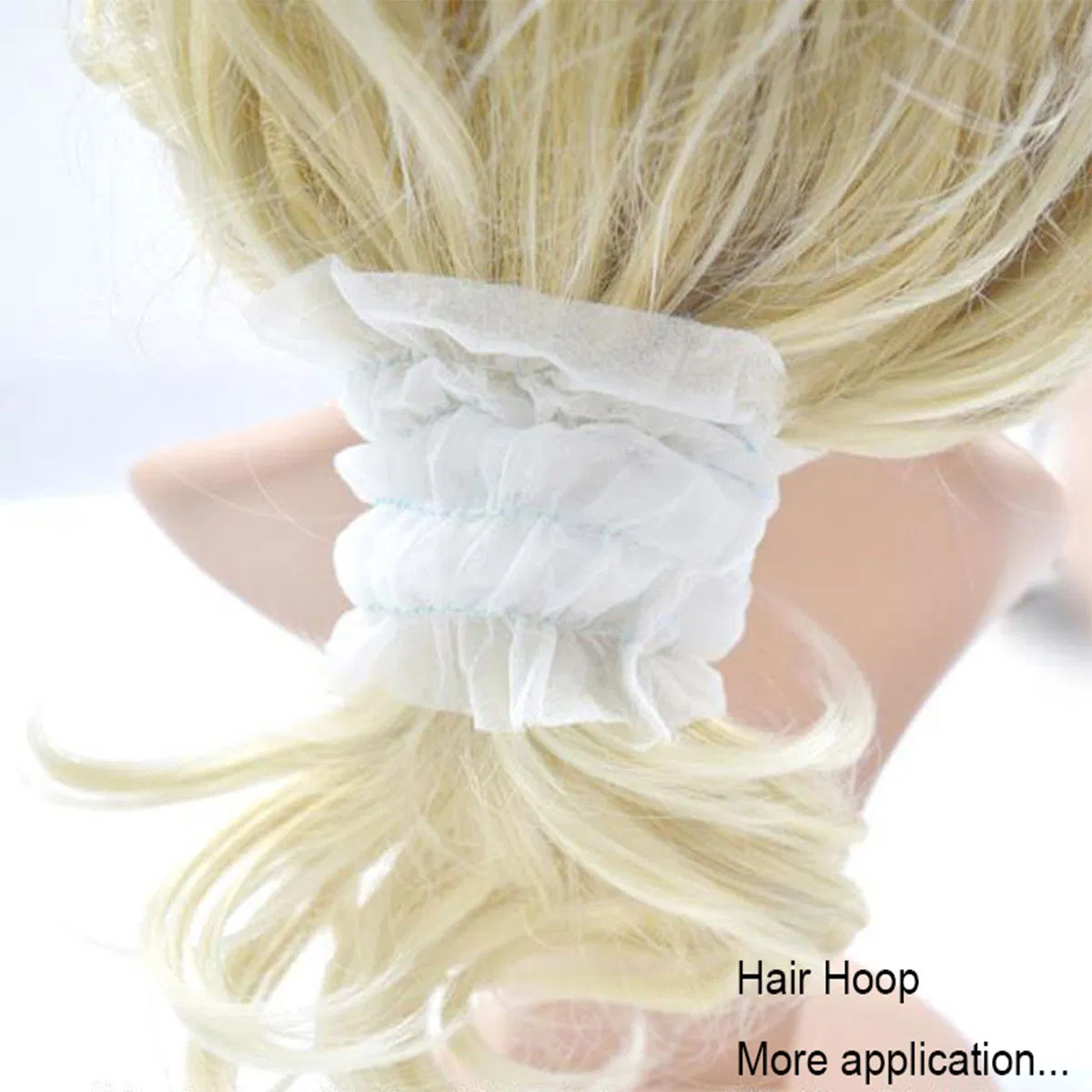 Disposable PP Non Woven Hair Band Disposable SPA Headbands Elastic Hair Bands