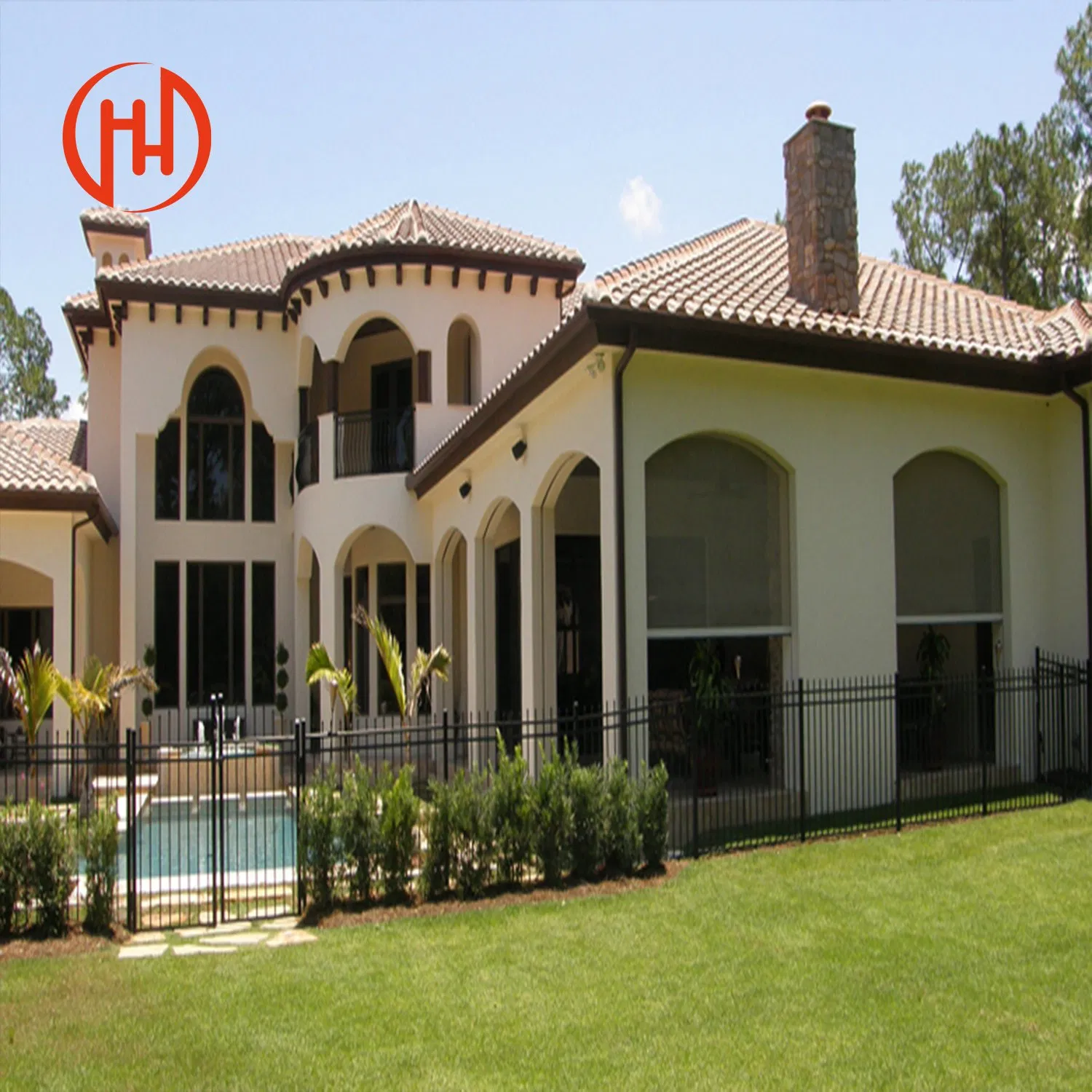 Aluminum Fenceing System Gate Price Decorative Panel Horizontal Black China Used Garden Pool Slat Panels Aluminium Fence