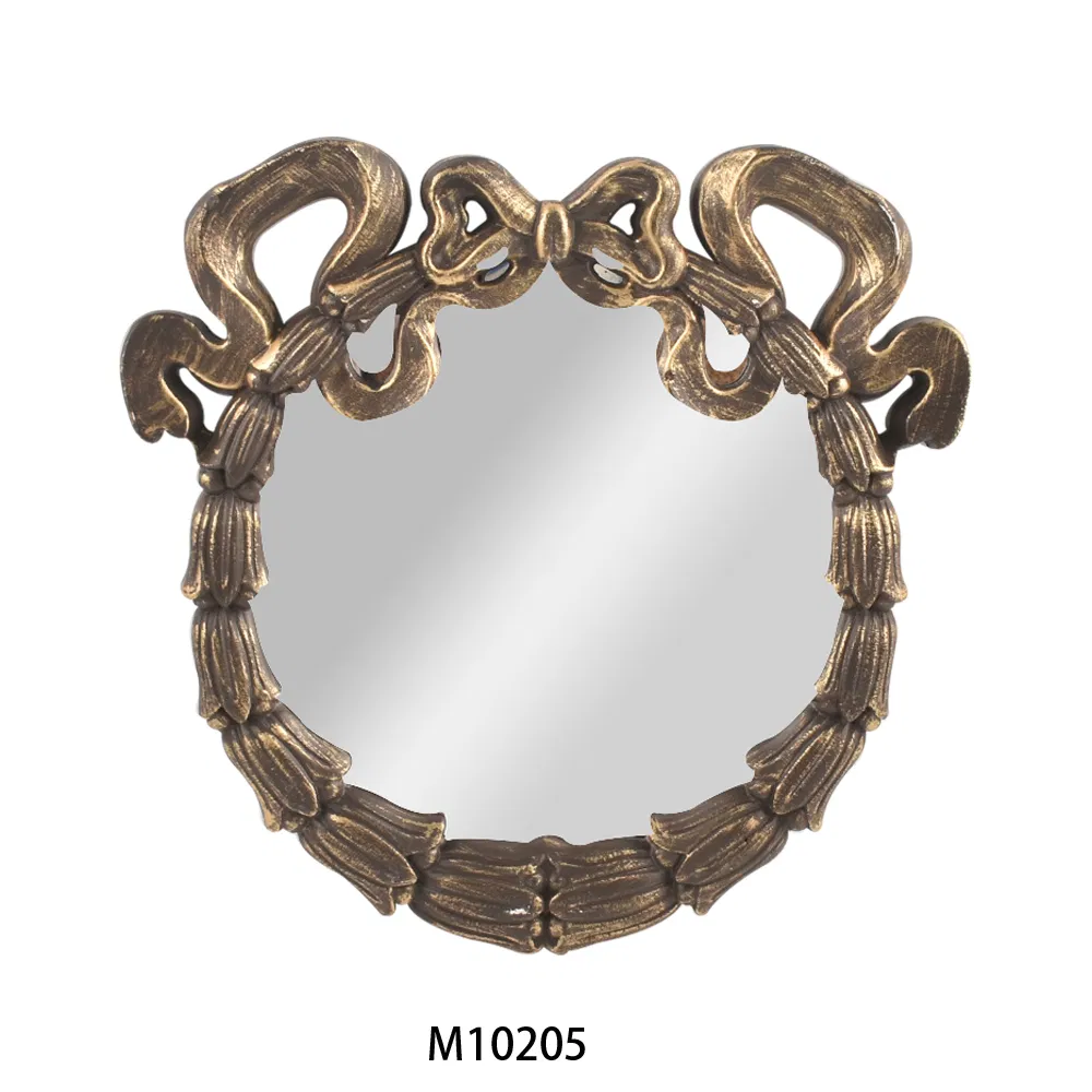 Antique Vintage New Design Special Wooden Wall Hanging Make up Mirror for Home Decor