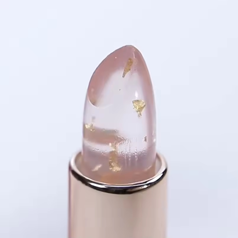 Make Your Own Lipstick 24K Gold Cosmetics Lip Skin Makeup Private Label Nude Gold Foil Lipstick Chapstick Lip Balm