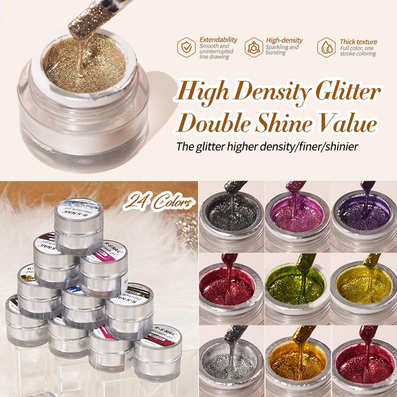 R S Nail Factory Direct Sale 24 Colors Platinum Gel MSDS Long Lasting UV Gel Polish Glue Esmalte PARA Unhas