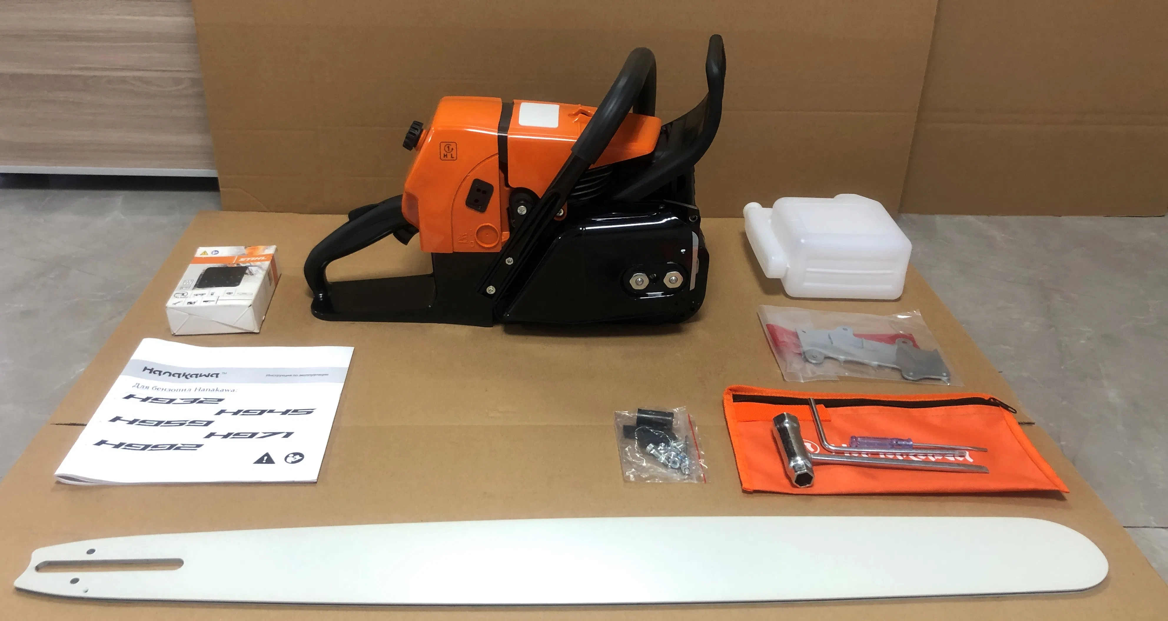 Hanakawa 91.6cc Logging Saw 91.6cc Gasoline Chainsaw for Wood Cutting, Compatible with Ms660