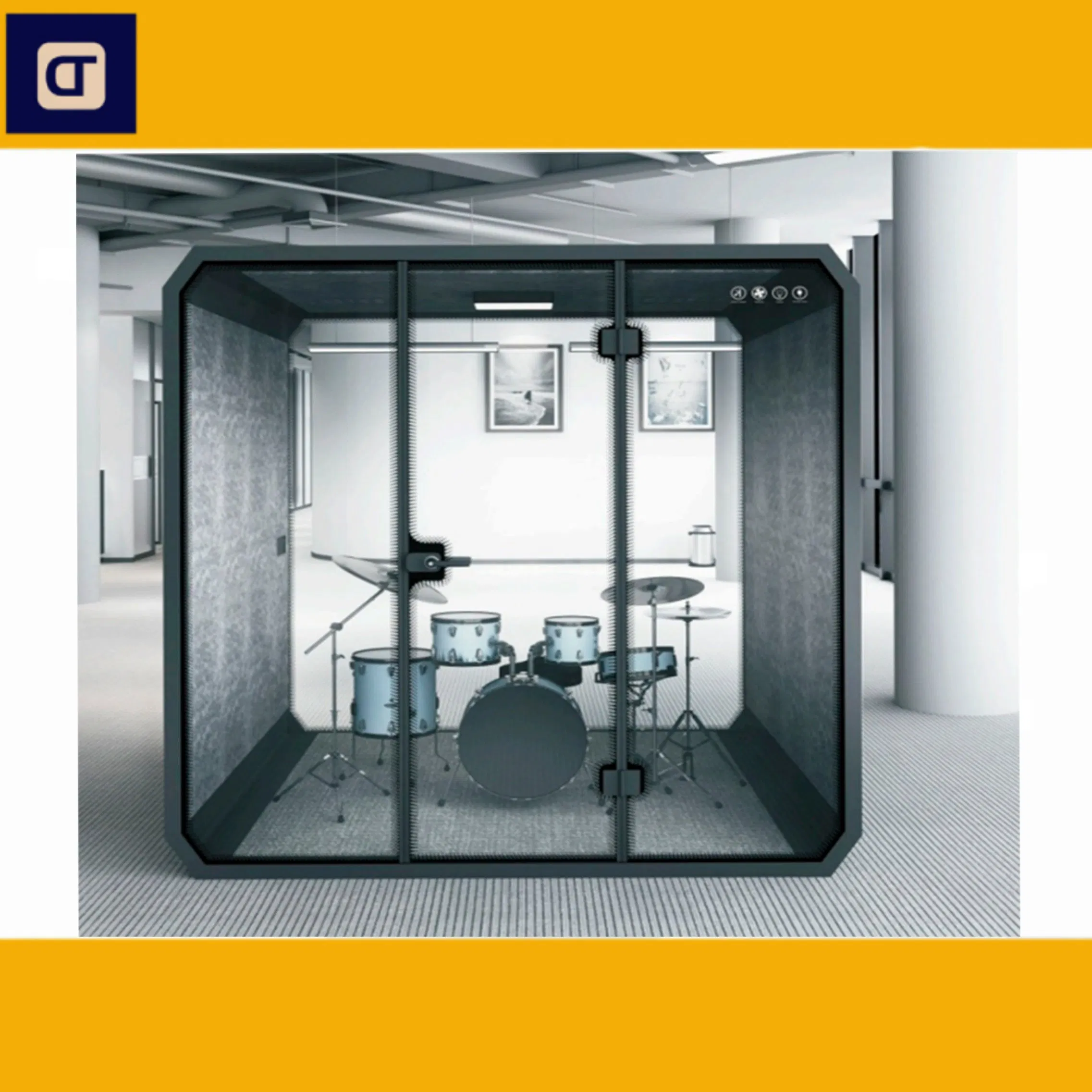Office Meeting Pod Soundproof Booth Private Meeting Cabin Sound Insulate Office Phone Booth Portable Silence Soundproof Booth Office Cabin Indoor Office Pod