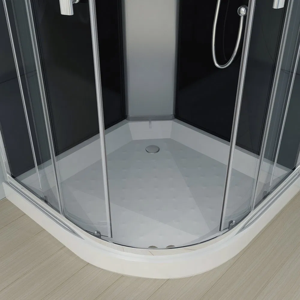 Bathroom Corner Design Round Aluminium Frame Shower Cabin Factory 900X900