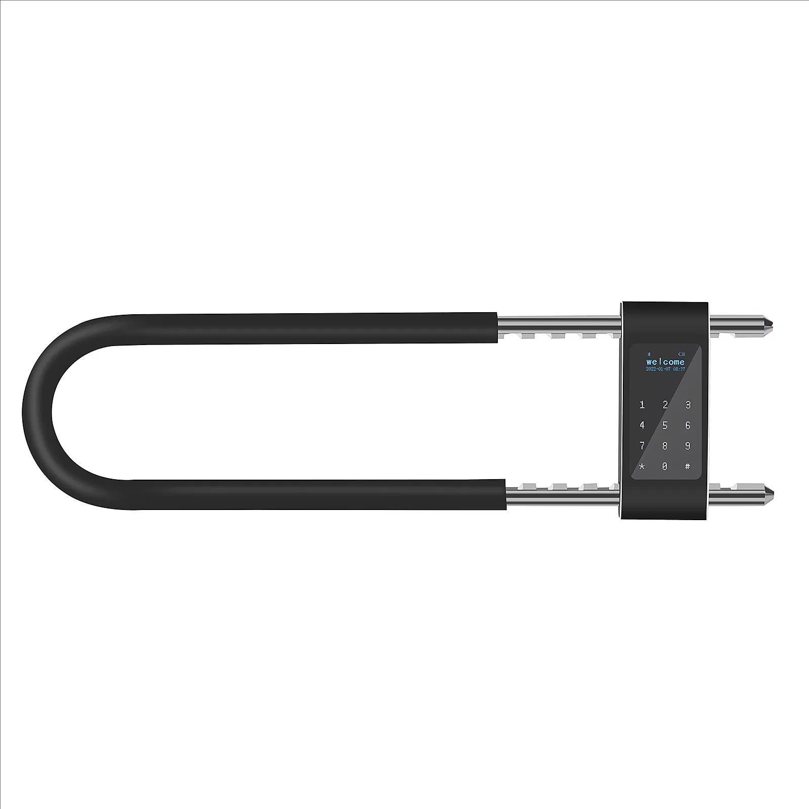 Tuya APP Remote Control Smart BLE Bluetooth Mesh U Shape Fingerprint Glass Door Lock