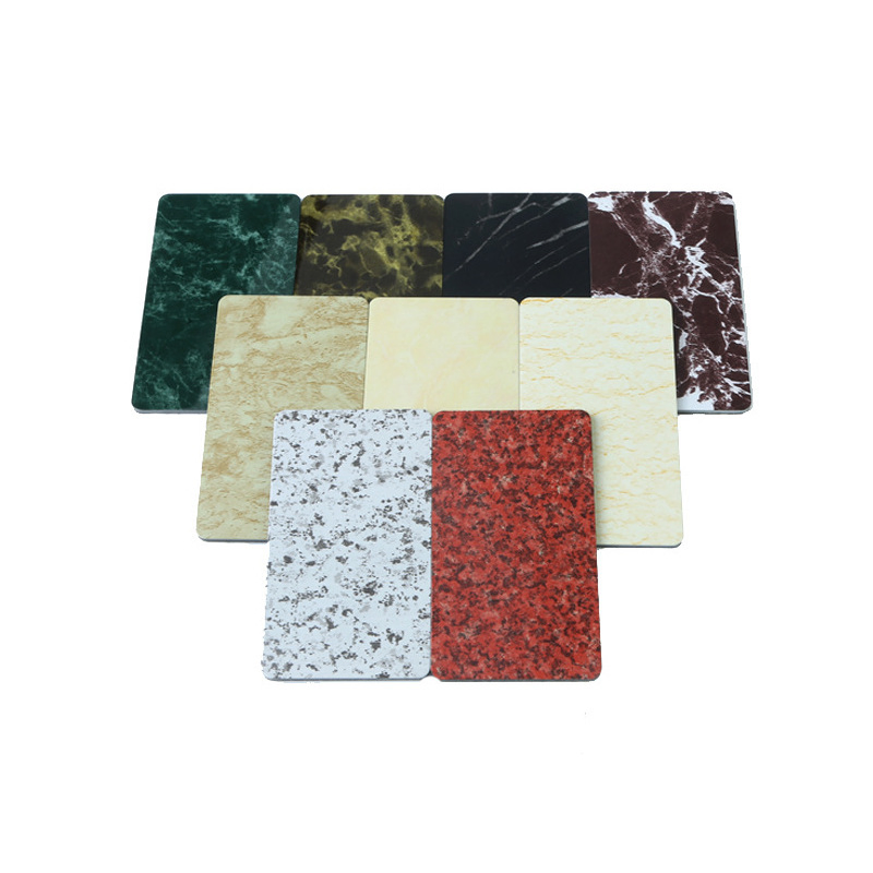 China Wholesale Building Material 3mm*1220mm*2440mm Interior Wall Flooring ACP Sheet PVDF Marble Wooden Fireproof Aluminum Composite Panel for Decoration