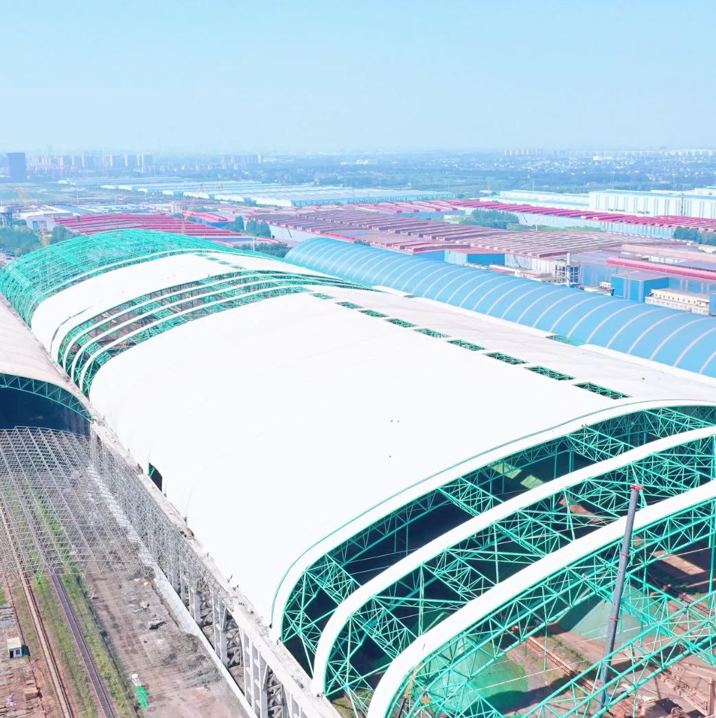 Steel Structures Industrial Profile High Strength Tensile Membrane Durable Fabric Structure