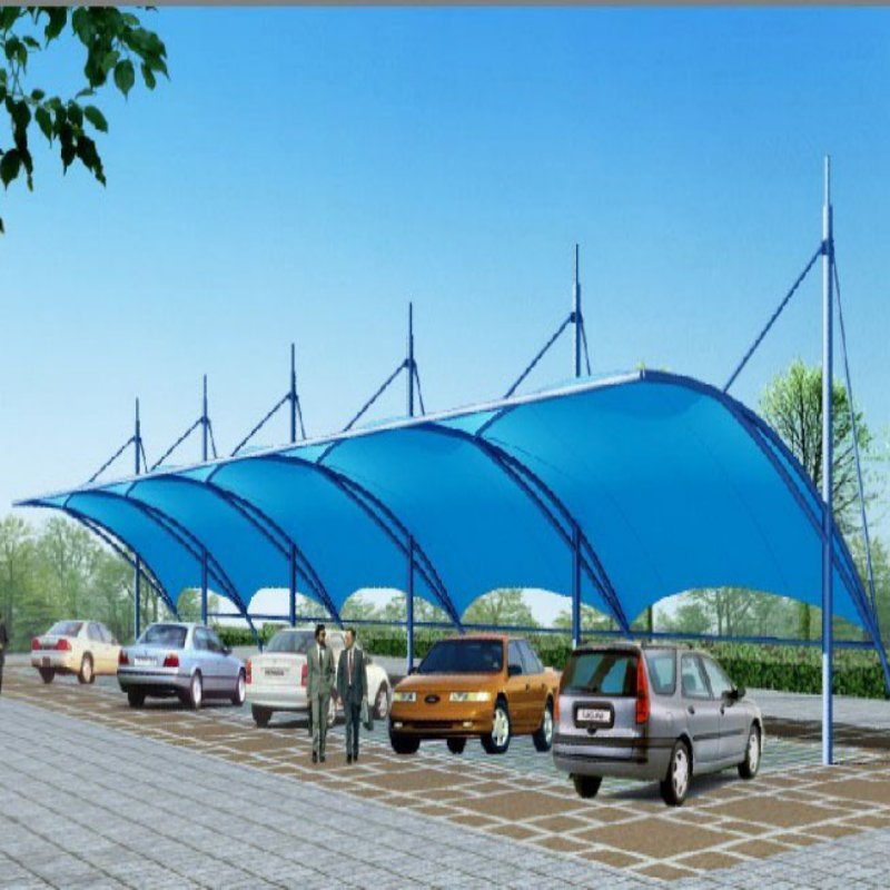 Colorful PVDF Steel Membrane Structure for Car Parking
