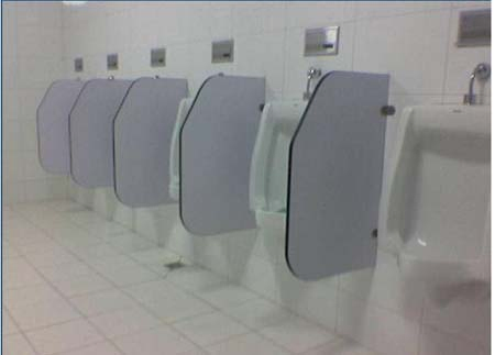 Waterproof Compact Laminated HPL Phenolic Toilet Partitions Cubicles