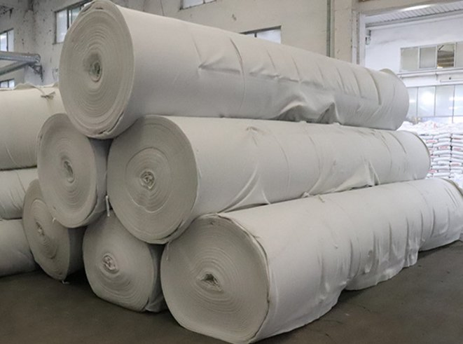 Geotextile Engineering Fabric Short Thread White Polyester Maintenance and Reinforcement Geotextile Highway Tunnel Engineering Long Thread Geotextile