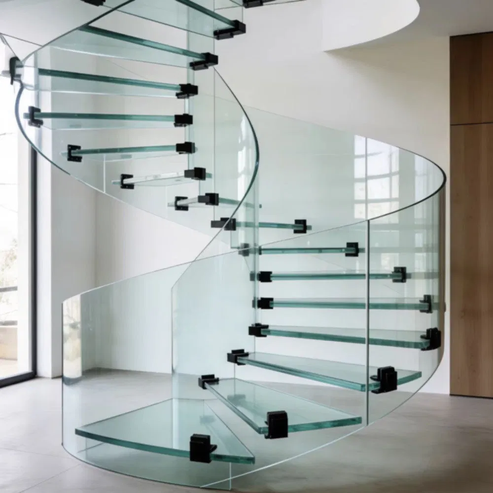 Anti-Dropping Xflg-001 Custom Ultra-Clear Tempered Sandwich Hard Glass for Corridor Railings