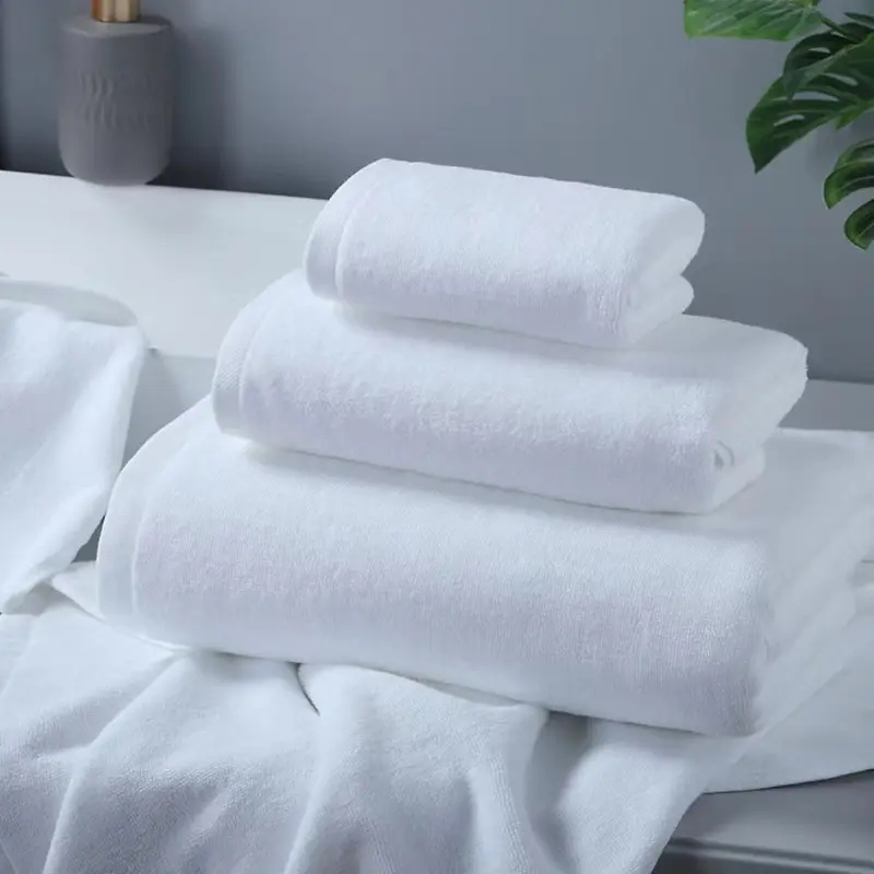 Luxury 100% Cotton Bath Towel Set Super Absorbent Soft Terry Towels for Hotel SPA