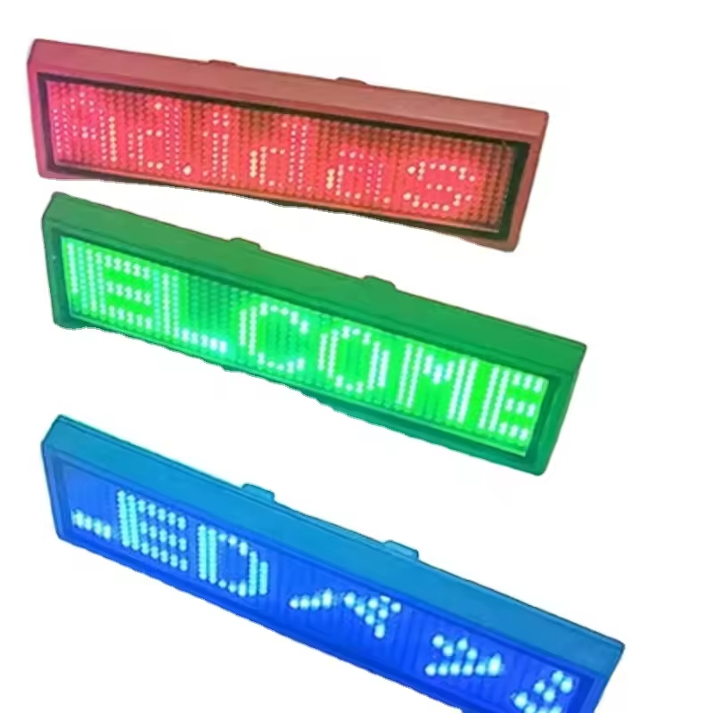 Hot Sale High Visibility Programmable Display Unisex LED Screen Tags