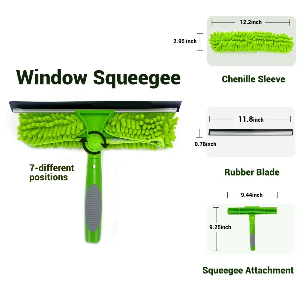 Window Squeegee Cleaning Washing Tools Telescopic Window Cleaner
